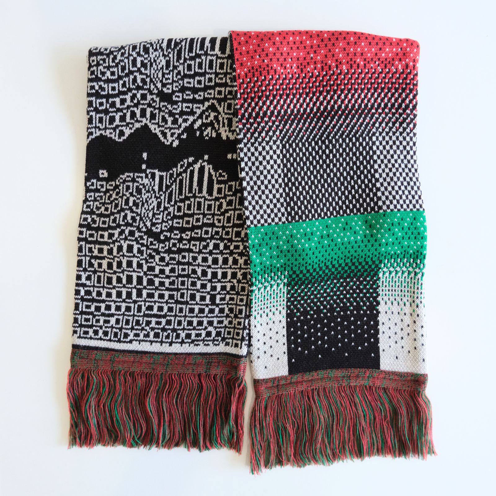 JACQUARD KNIT SOCCER SCARF（MULTI）