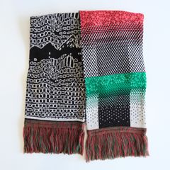 JACQUARD KNIT SOCCER SCARF（MULTI）