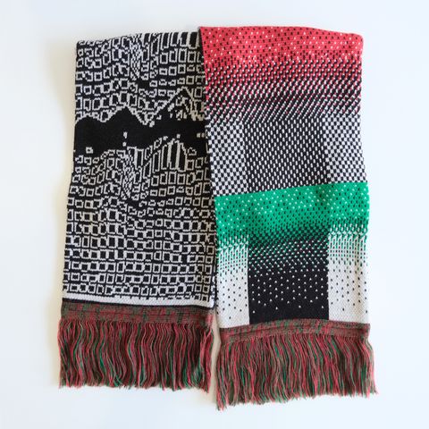 JACQUARD KNIT SOCCER SCARF（MULTI）