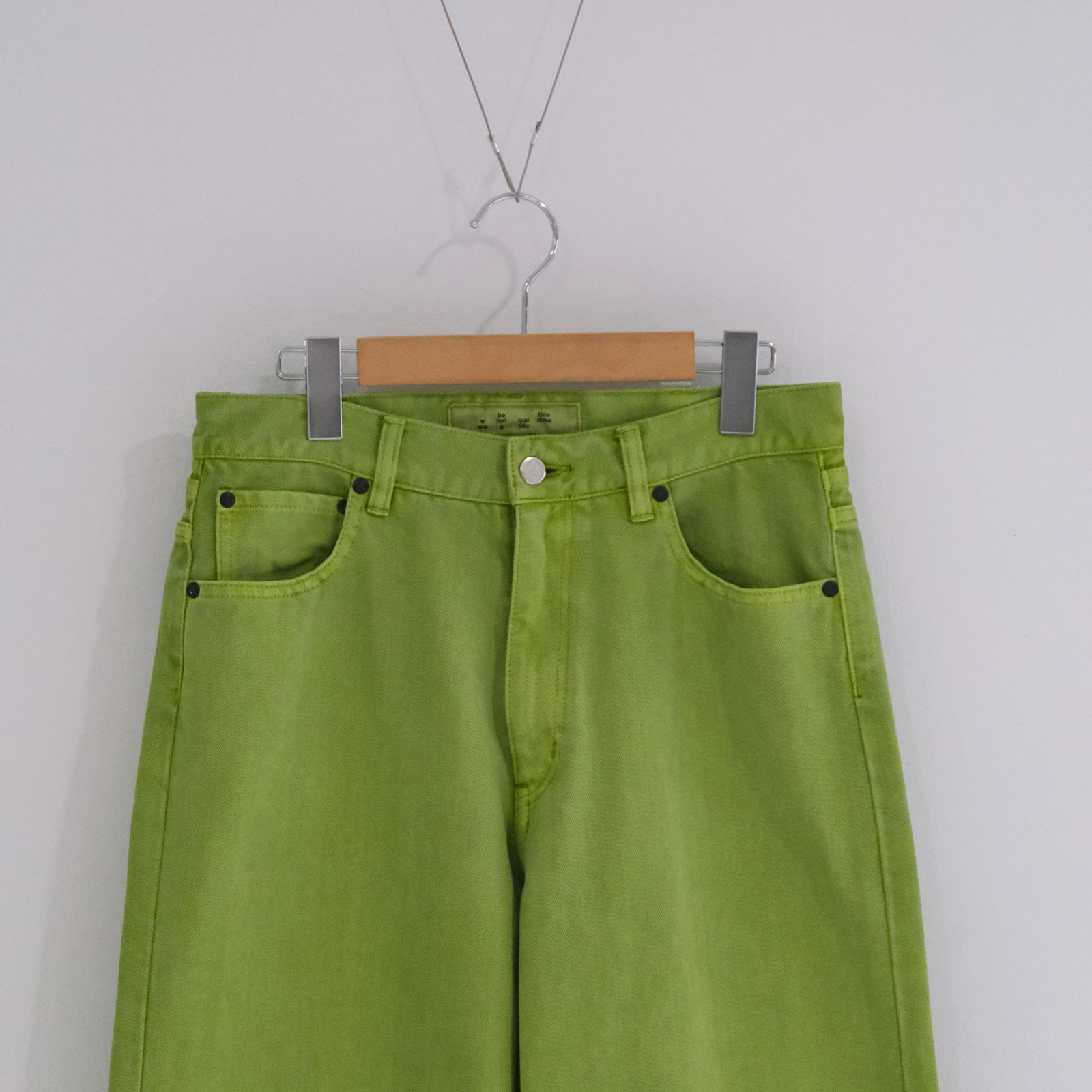 LOOSE FIT PIGMENT DYE 5P JEAN / デニム /  LIME / PIGMENT