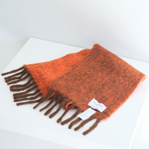 Two Colour Woolly Scarf / マフラー / アルパカ / Brown / Orange