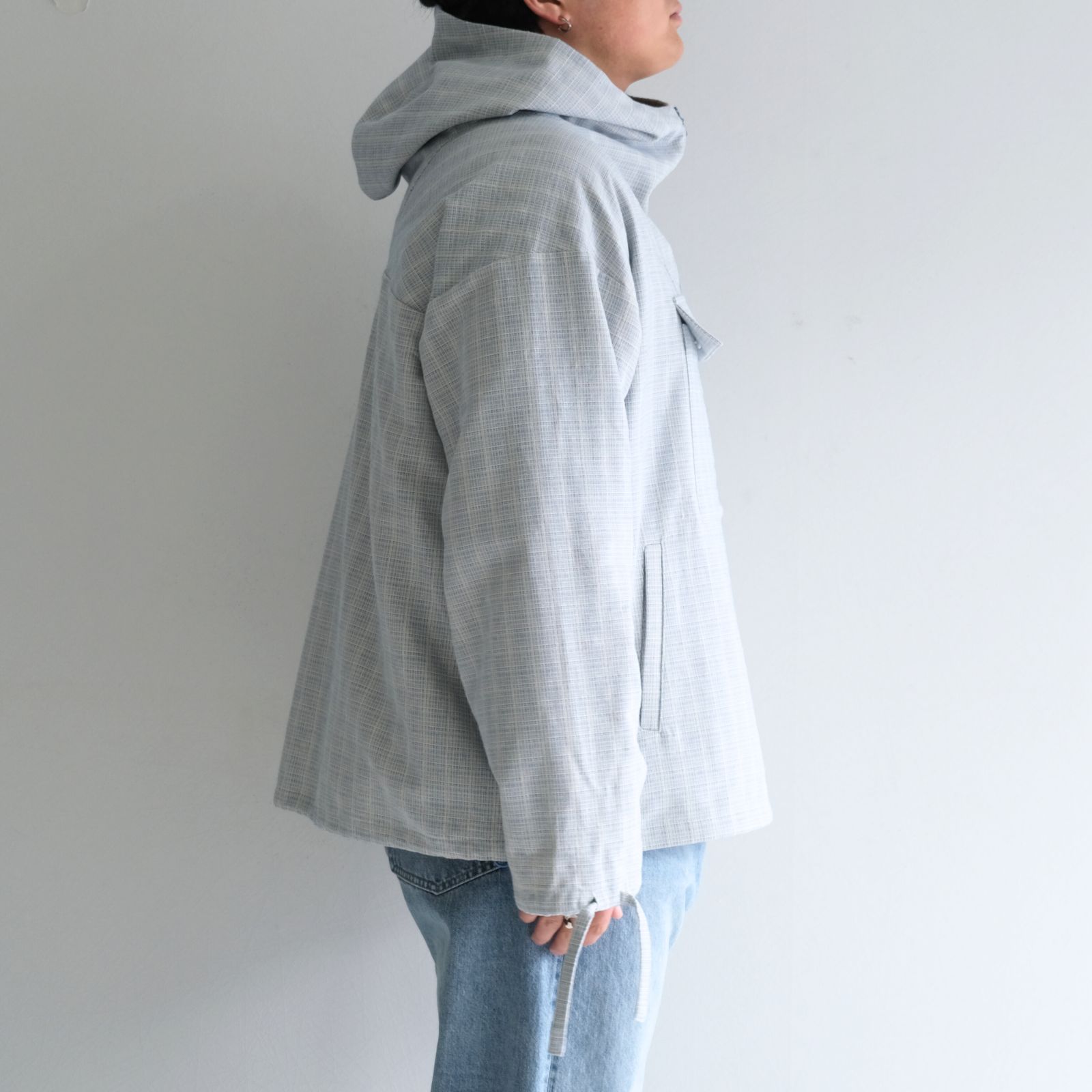 "JONATHAN" Oversized Anorak Parka / アノラックパーカー / L.BLUE