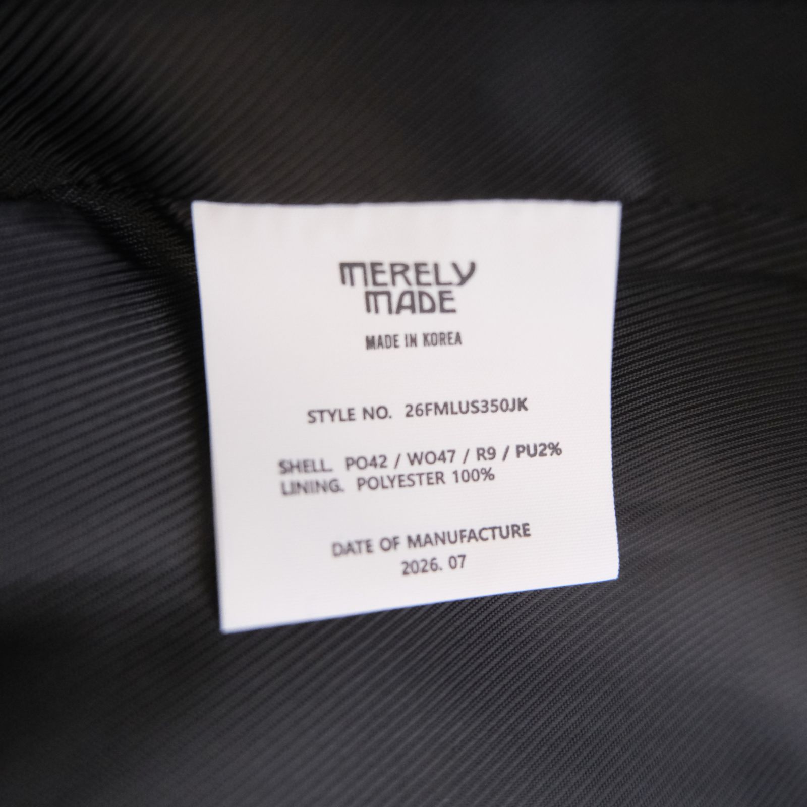 【残り1点】MERELY US INFORMAL BLAZER（INK BLACK）