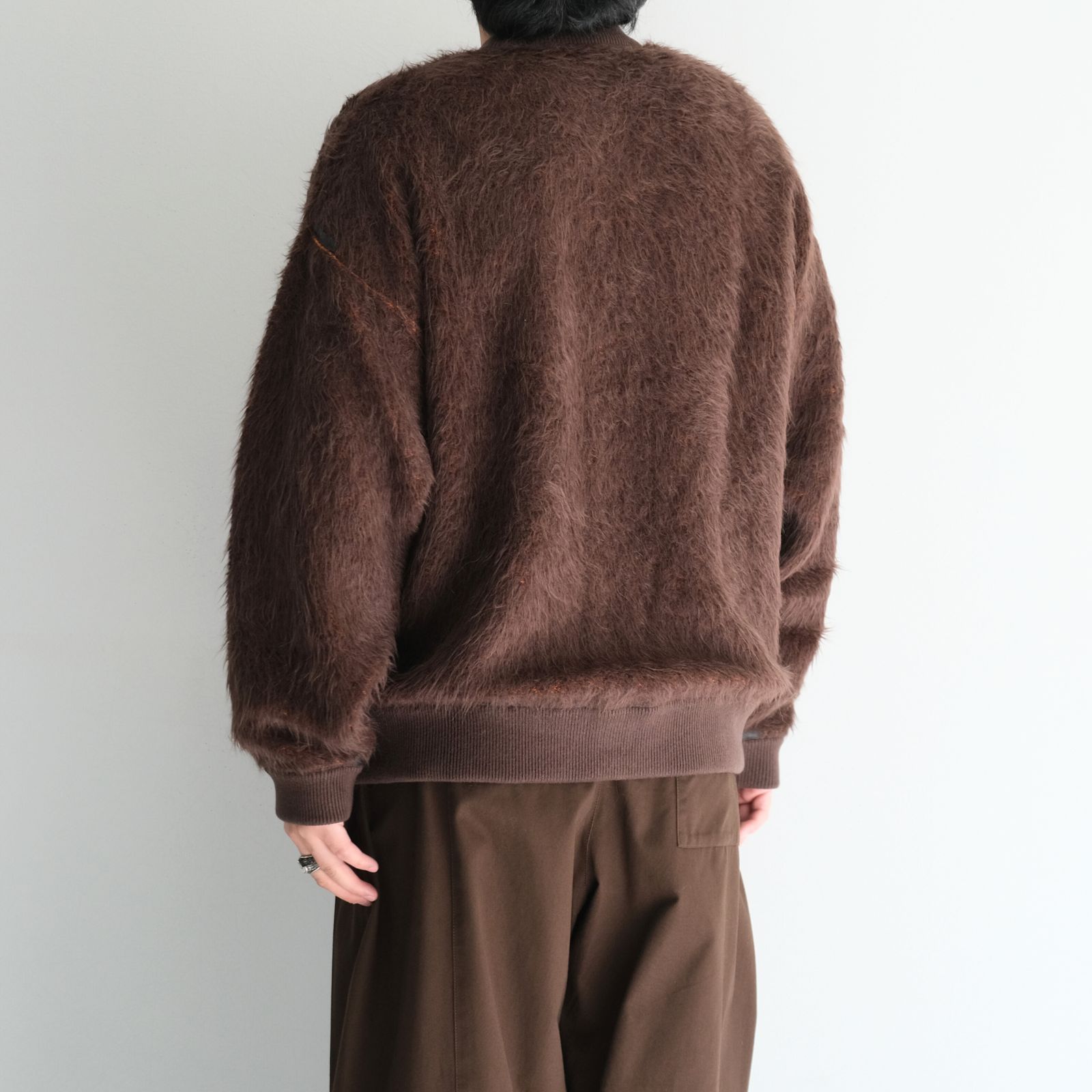 Suri Alpaca Bomber Jacket / ジャケット / ボンバージャケット / アルパカ / スリアルパカ / Dark Brown / Orange