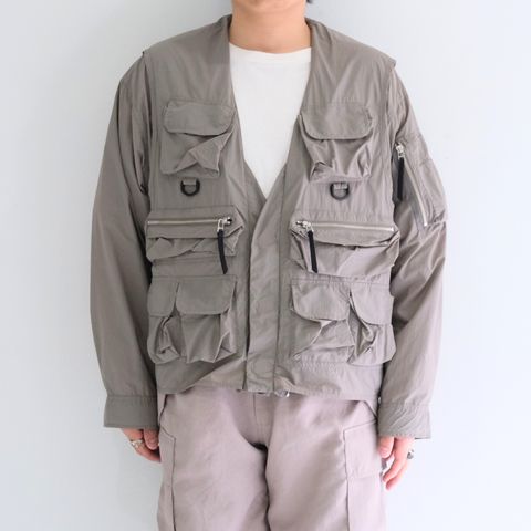 Weathering Nylon Reversible 4Way JKT / ウェザリングナイロンリバーシブル4Wayジャケット（KHAKI）