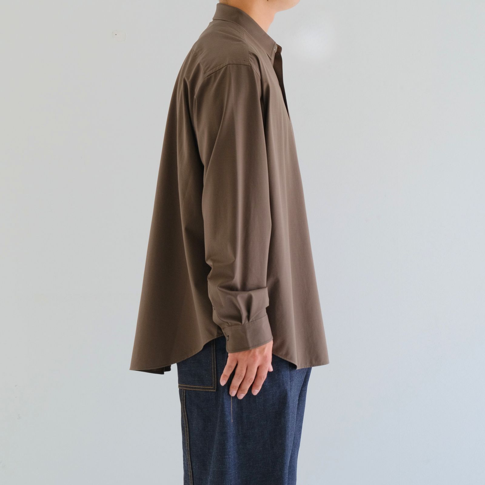 46G Atmosphere L/S Shirt / シャツ / BROWN（Half Timber Brown）