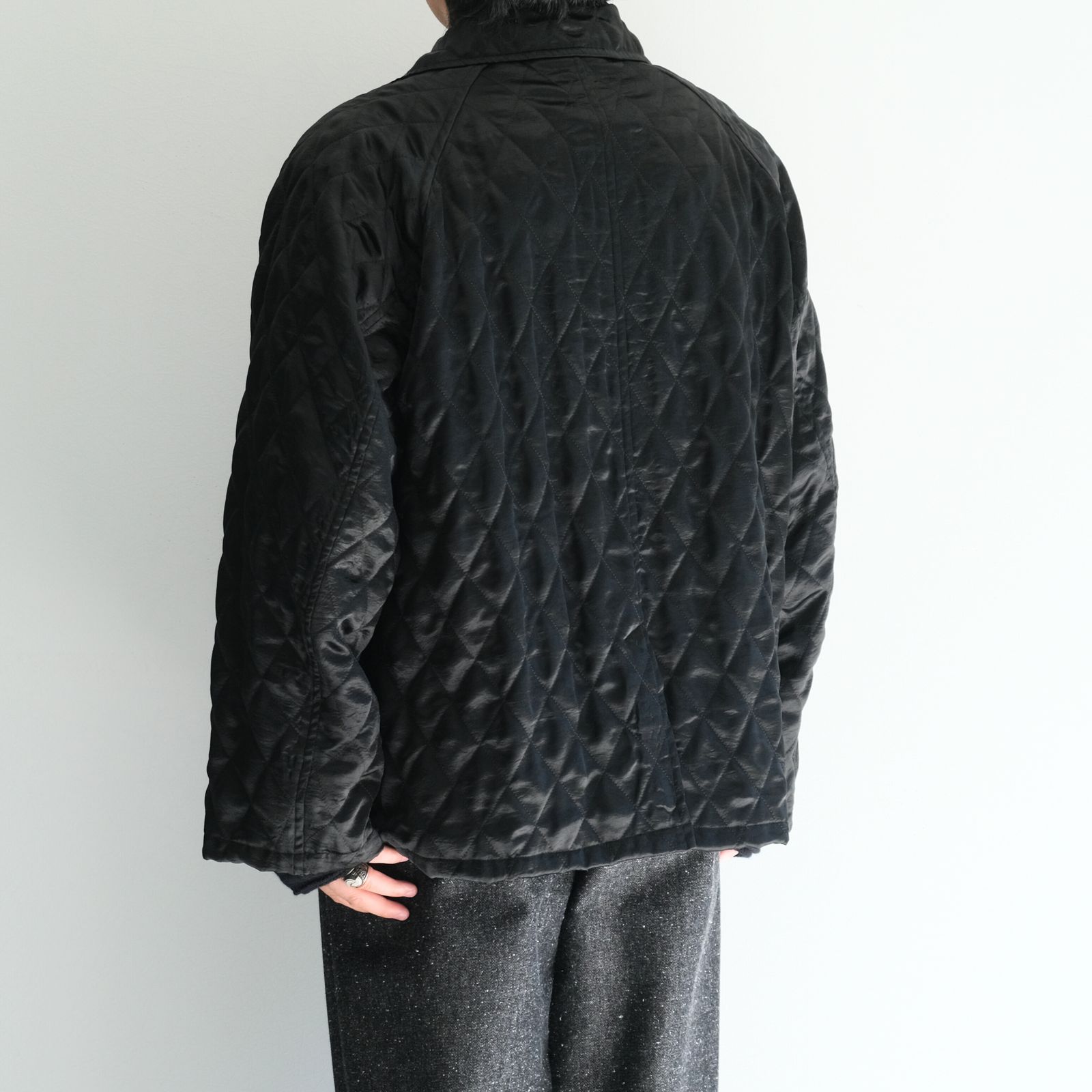 QUILTING RAGLAN JACKET / ジャケット / シングルジャケット / BLACK