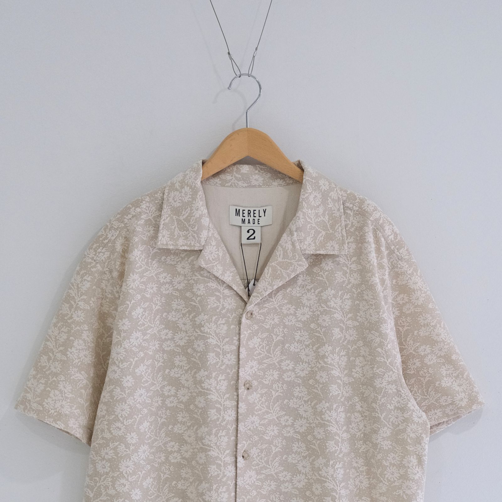 LACE CUBAN COLLAR SHIRTS / 半袖シャツ / PEARL IVORY
