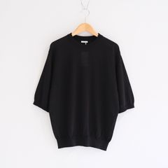 Wide knit T-Shirt / ワイド ニット Tシャツ（Black）