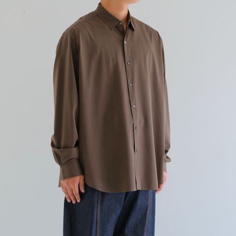 46G Atmosphere L/S Shirt / シャツ / BROWN（Half Timber Brown）