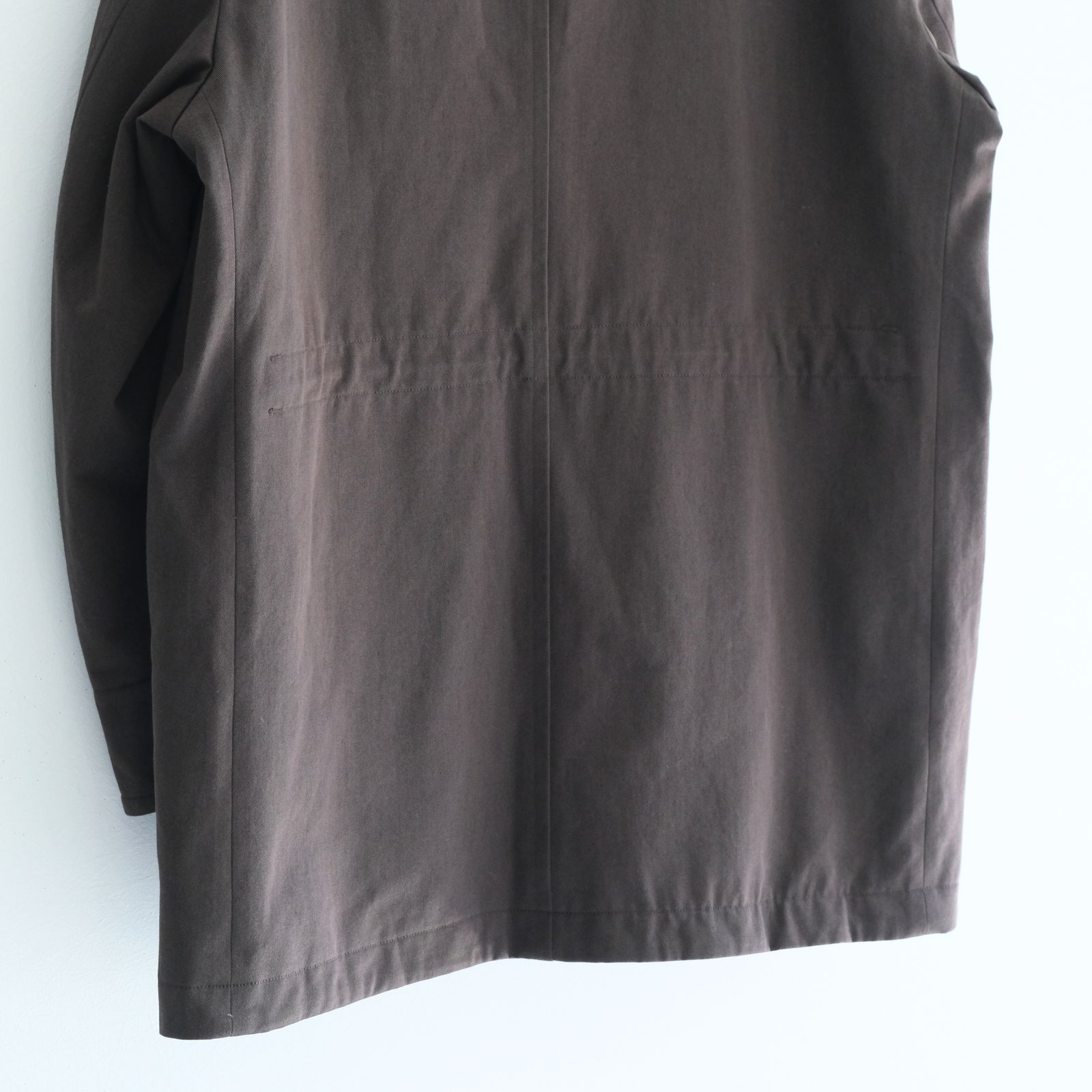 WASHED VINTAGE TWILL MIL-COAT / ジャケット / DARK BROWN