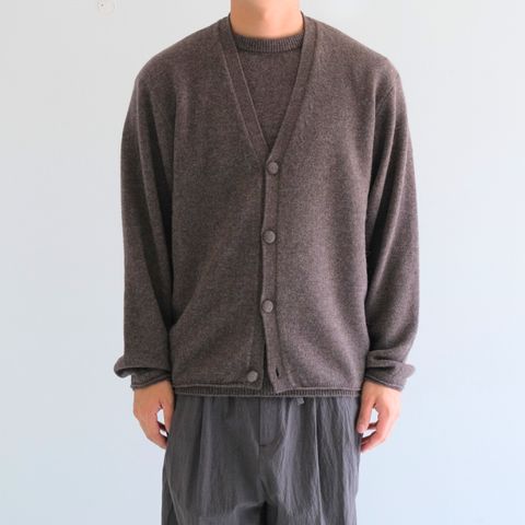 ALPACA ENSEMBLE KINT PULLOVER / アルパカ アンサンブル ニット プルオーバー（BROWN）