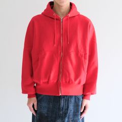 【残り1点】ZIP UP PARKA / ジップアップパーカー / RED