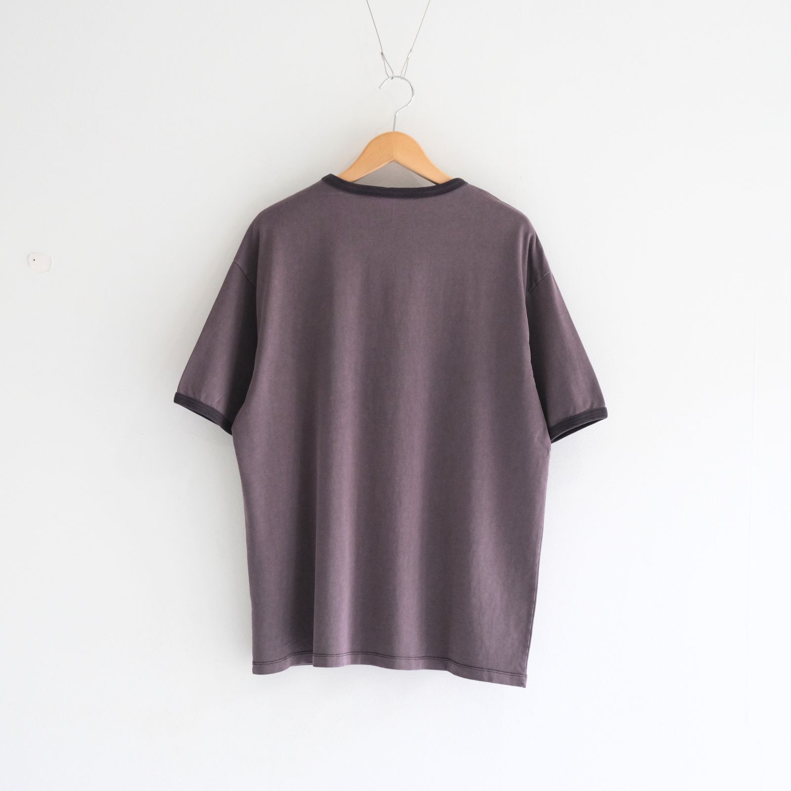 Homeboy Garment Ringer Tee / ホームボーイ ガーメント リンガーTシャツ（CHARCOAL BROWN）