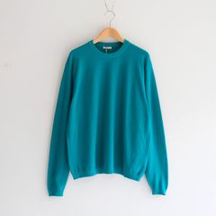 TWISTED COTTON KNIT PULLOVER / ニット / コットン / PEACOCK GREEN