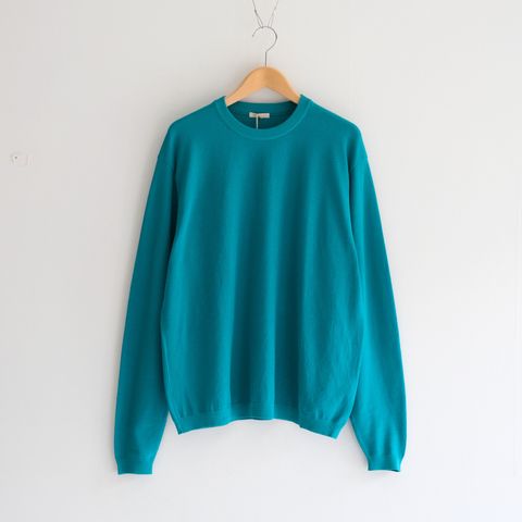 TWISTED COTTON KNIT PULLOVER / ニット / コットン / PEACOCK GREEN