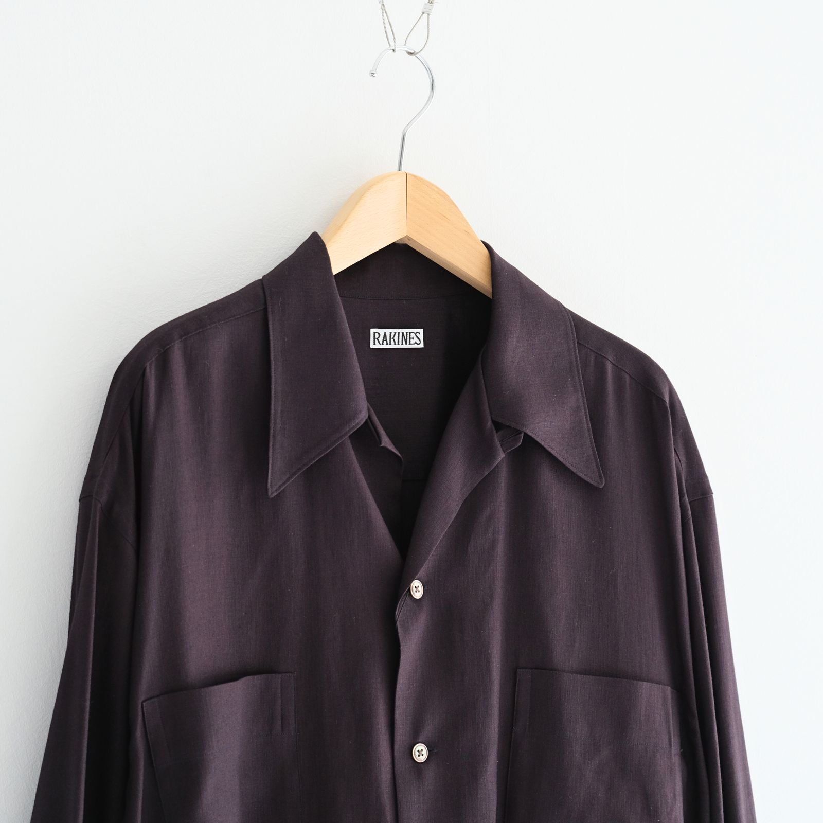 RAKINES - R×L Oxford - Danny / シャツ / 開襟 / Iron navy | iko
