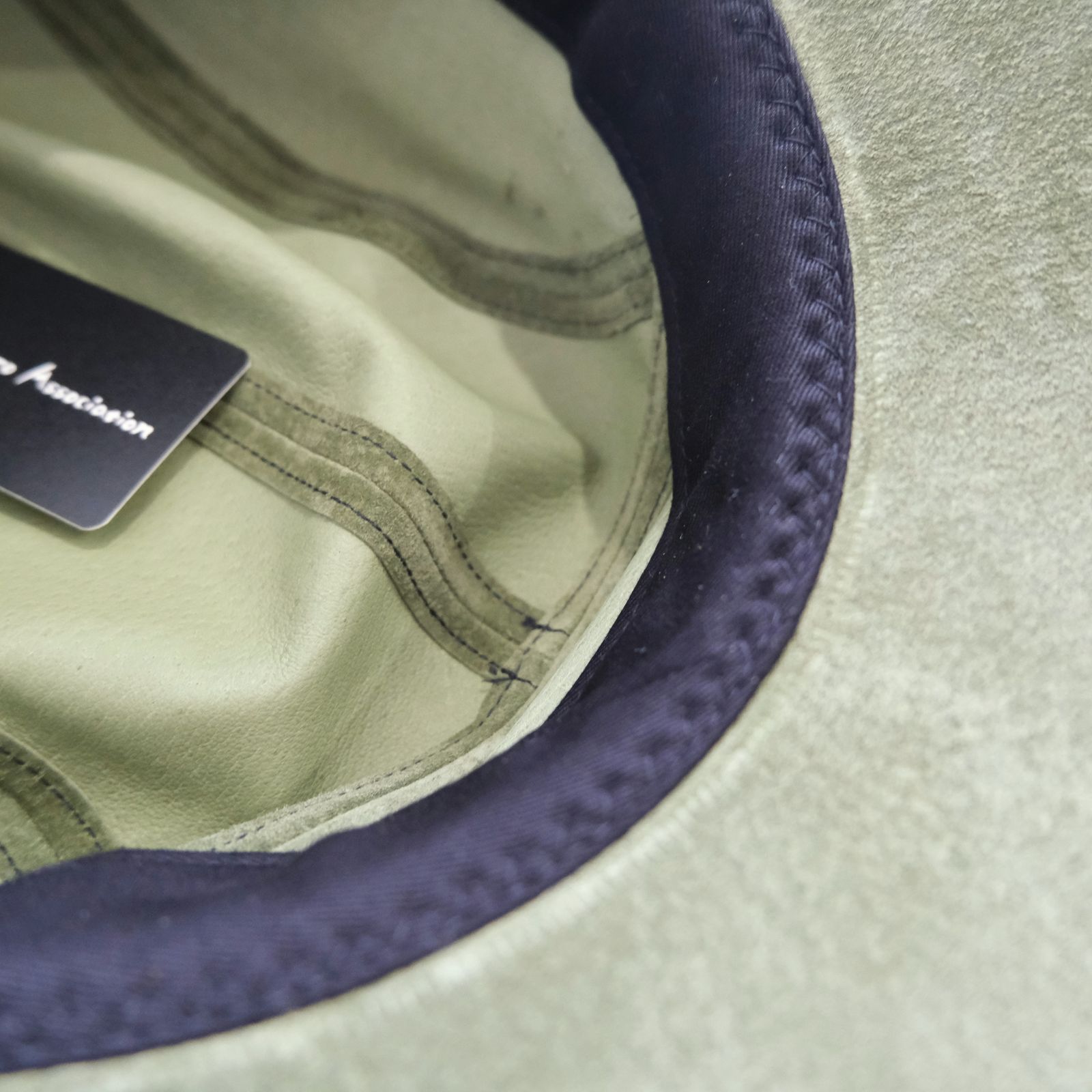 【残り1点】Leather Jet Cap（Olive）