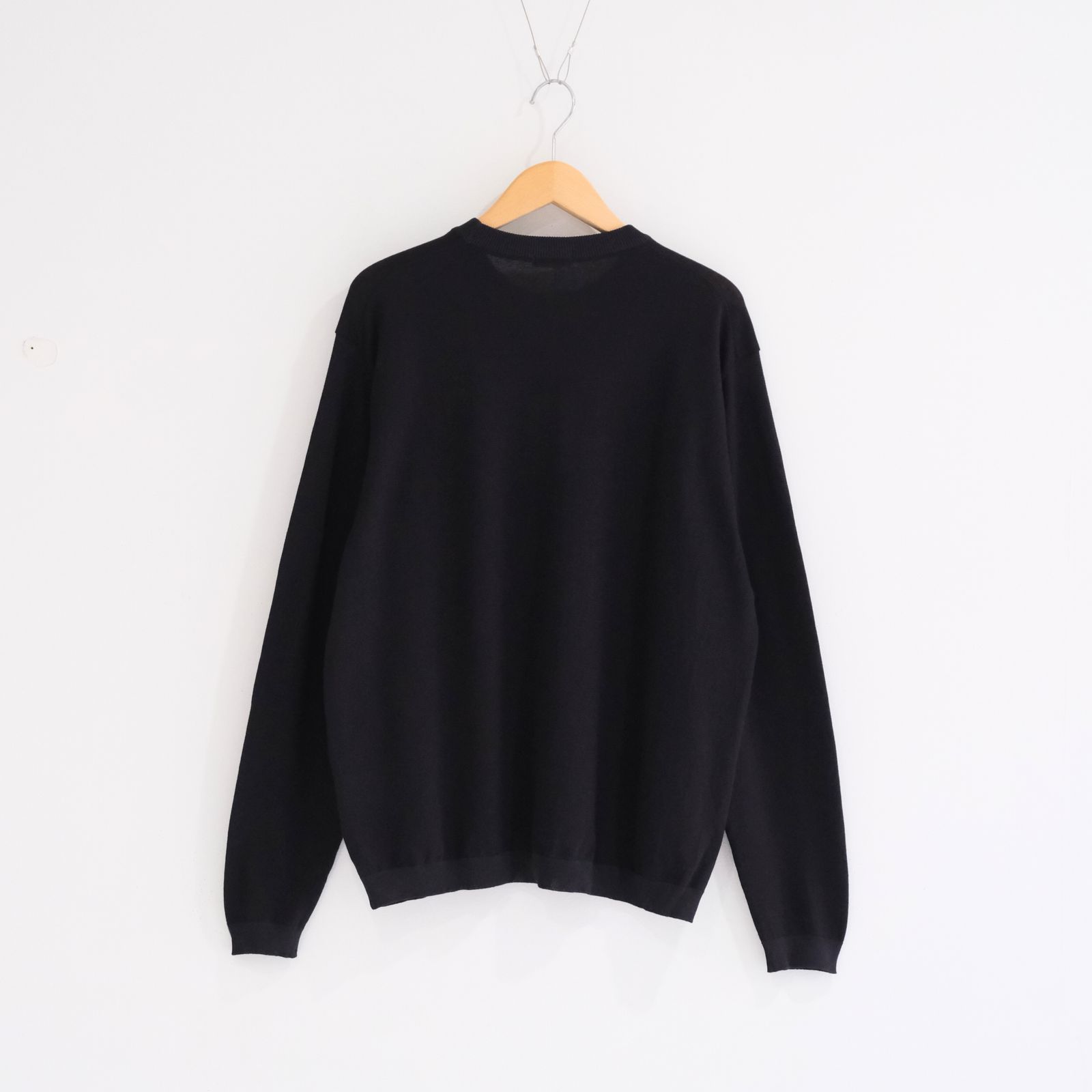 TWISTED COTTON KNIT PULLOVER / ニット / コットン / BLACK