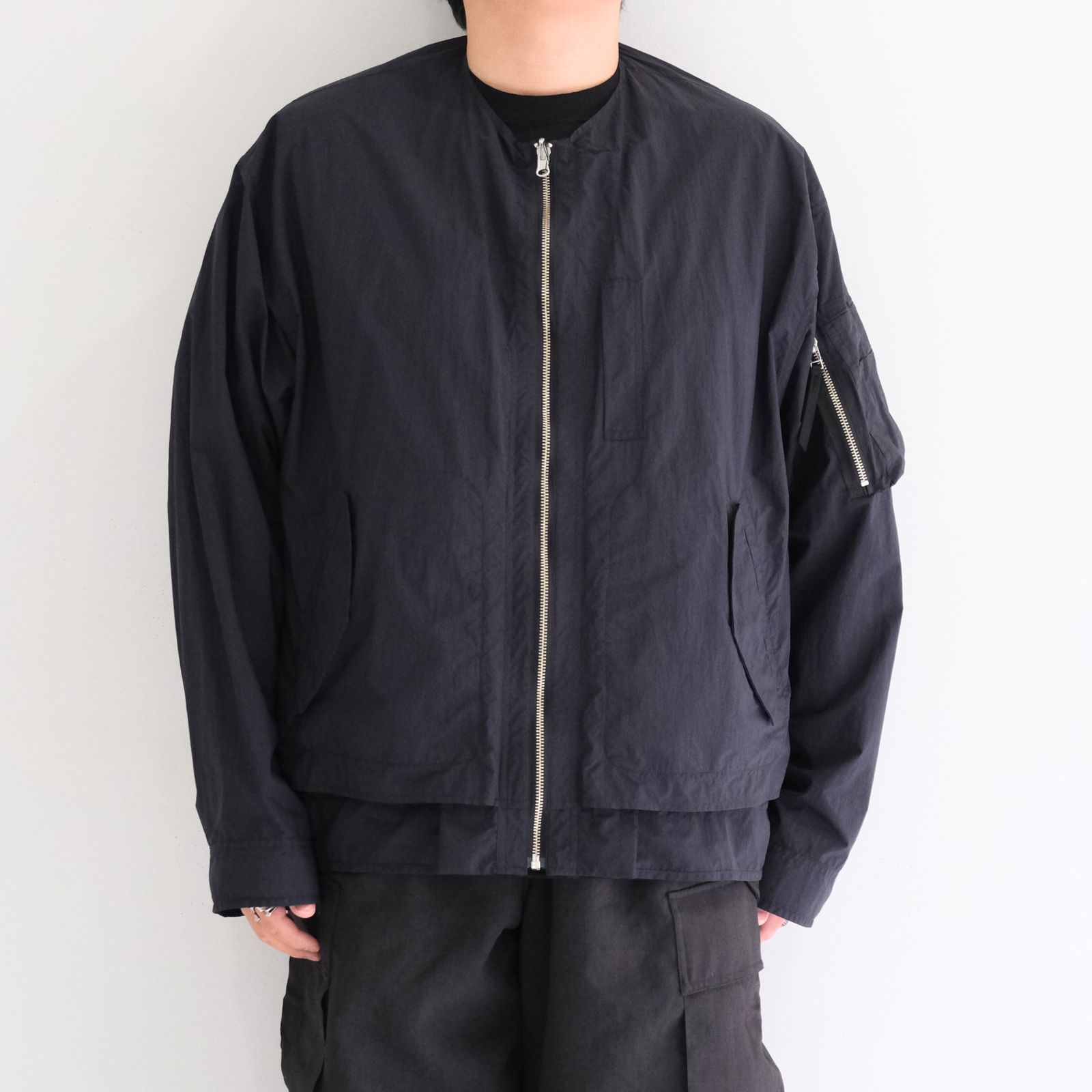 Weathering Nylon Reversible 4Way JKT / ウェザリングナイロンリバーシブル4Wayジャケット（OFF BLACK）