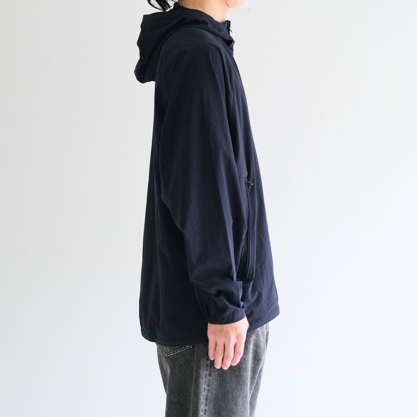 【残り1点】SHIBO NYLON SEASIDE PARKA / シボナイロンシーサイドパーカー（NAVY）