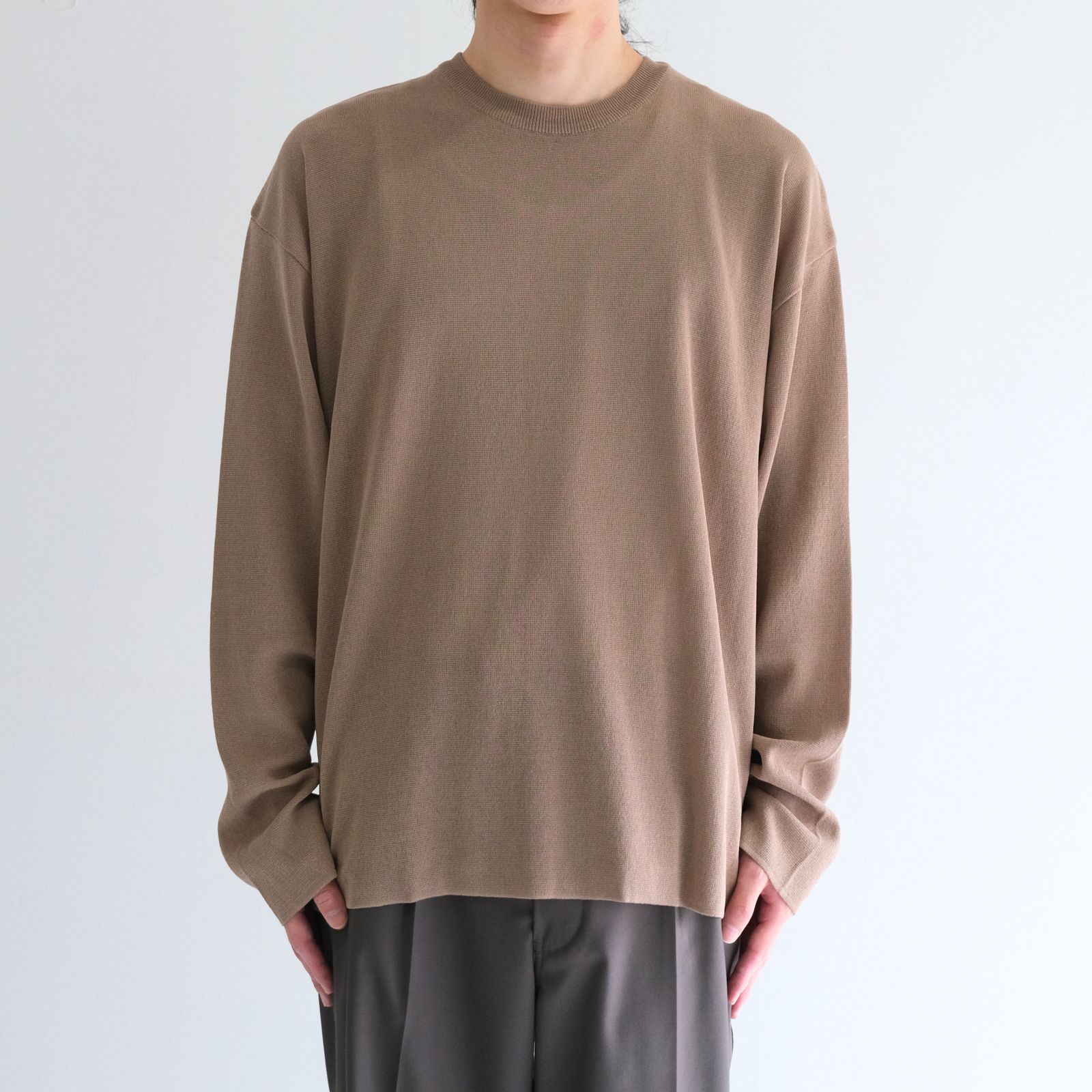 PREMIUM WIDE SLEEVE ‘SEUNGMU’ KNIT / プレミアムワイドスリーブ「スンム」ニット（ECRU BEIGE）
