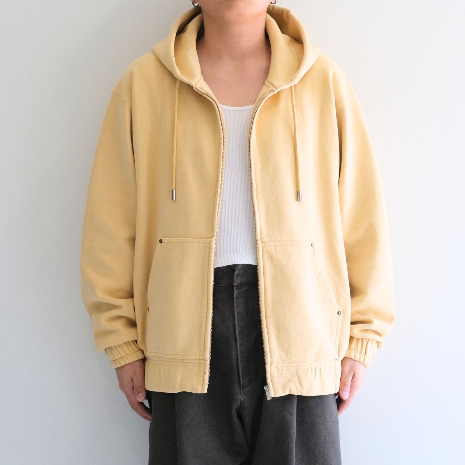 【残り1点】ACTIVE PARKA  ‐Processed Sweat‐（Yellow）