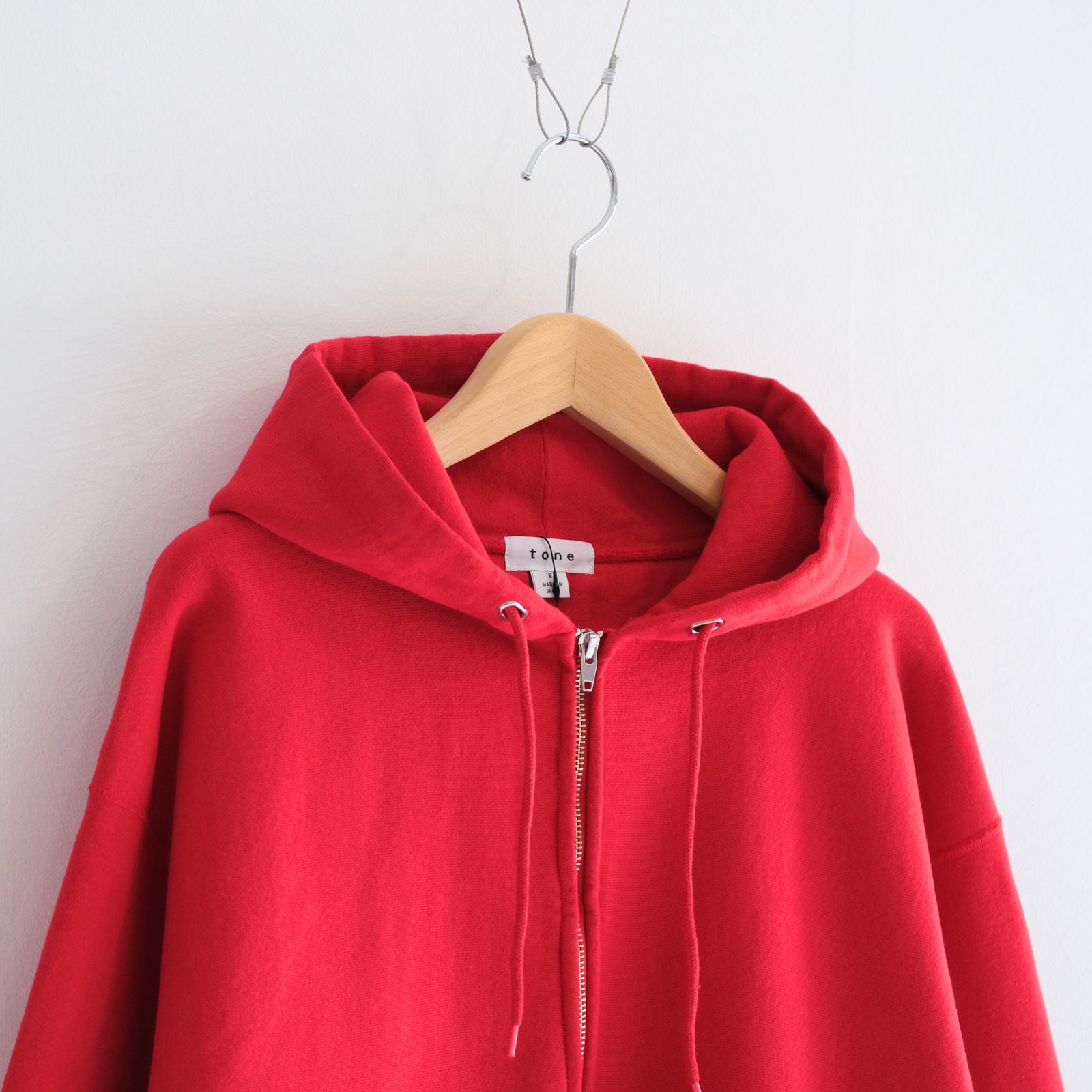 ZIP UP PARKA / ジップアップパーカー / RED