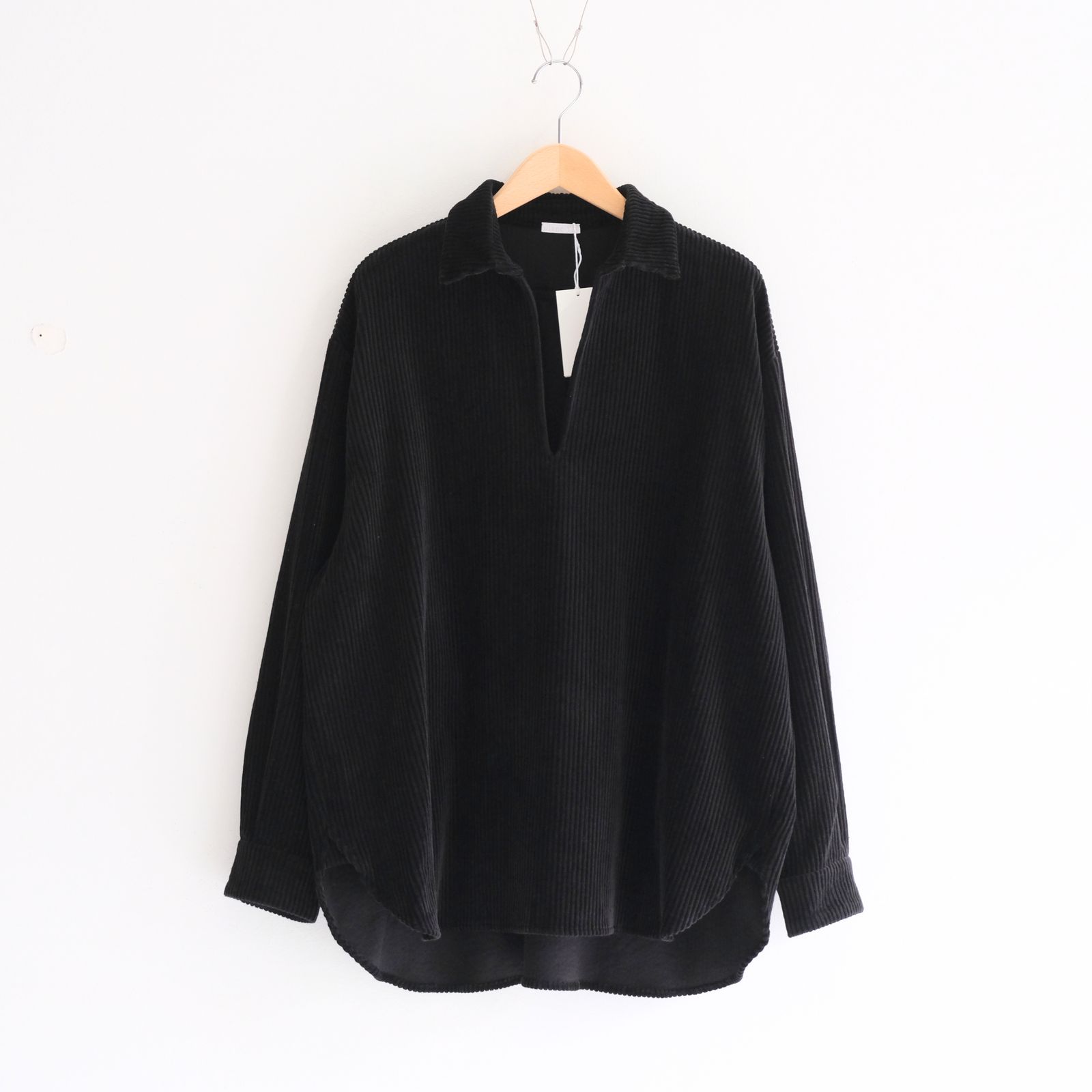 【残り1点】Corduroy Skipper Shirts（Black）
