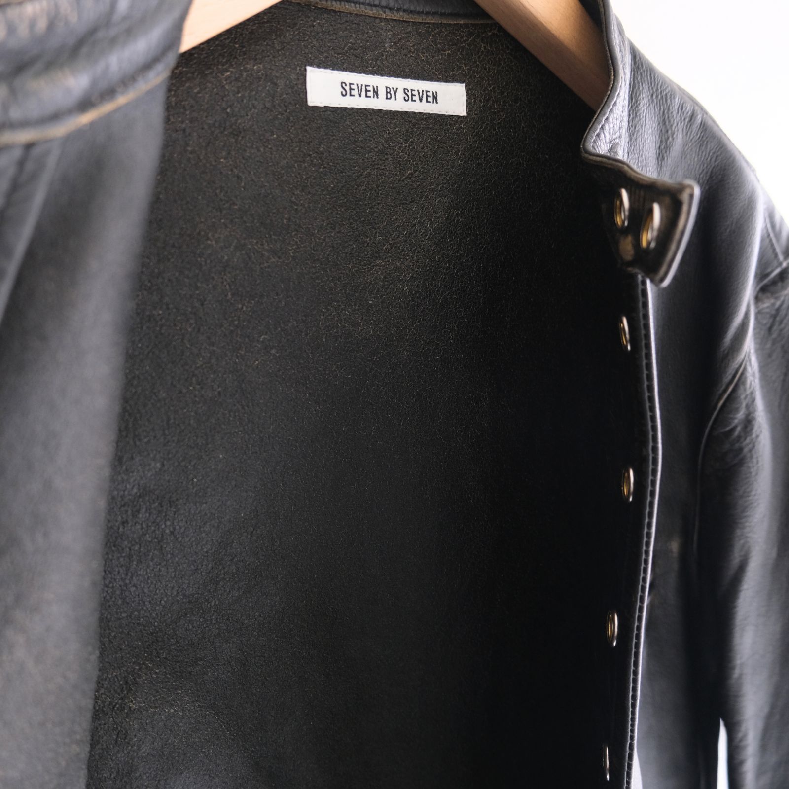 LEATHER RIDERS JACKET ‐Cow Heavy Vintage finish‐ / ジャケット / レザージャケット /  ライダースジャケット / Cow leather / 牛革 / Black