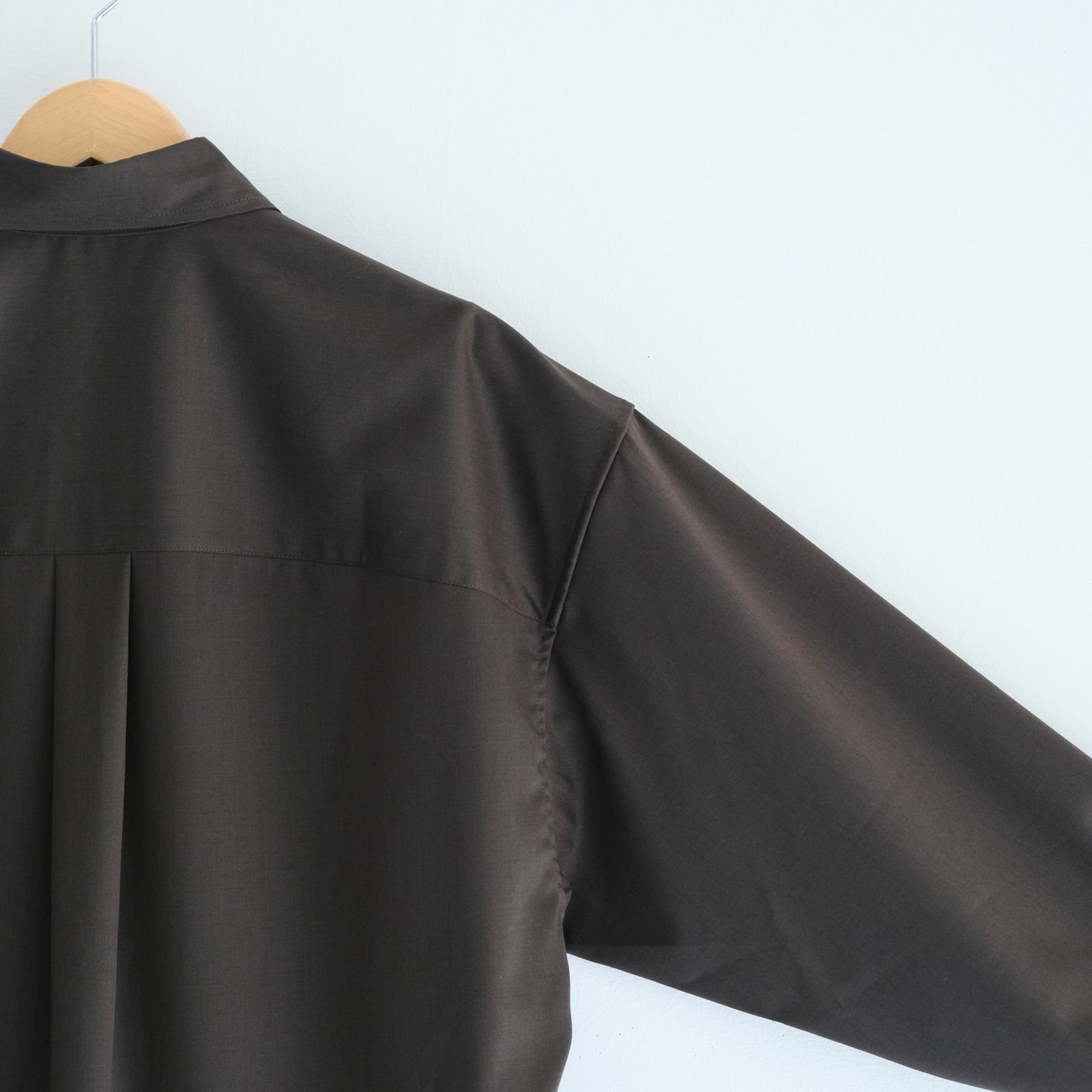 WOOL-POLY STANDARD SHIRT / シャツ / BROWN