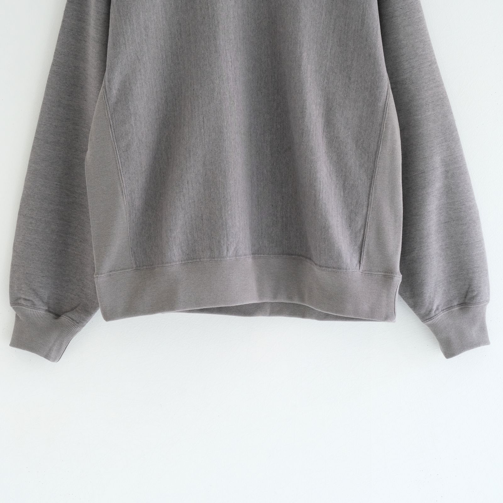 FADED SILKY TERRY RW SWEAT SHIRT / スウェット / HEATHER ASH