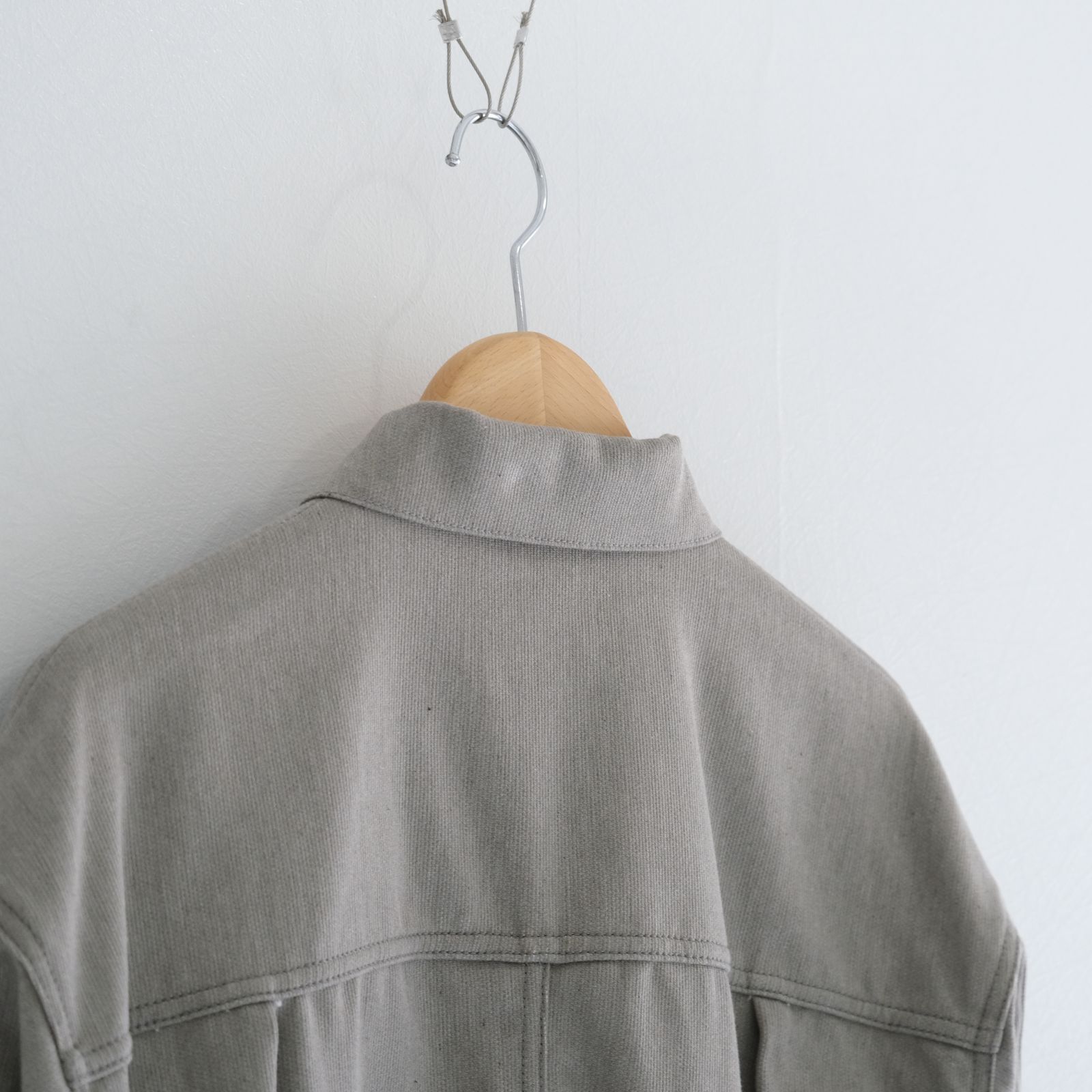1ST TYPE COTTON PIQUE JACKET / ジャケット /Unstained / organic cotton / GRY