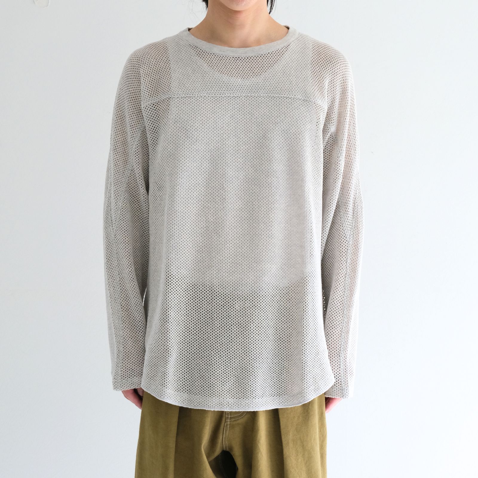 SEVEN BY SEVEN - 【残り1点】FOOTBALL KNIT TEE L/S ‐Cotton mesh