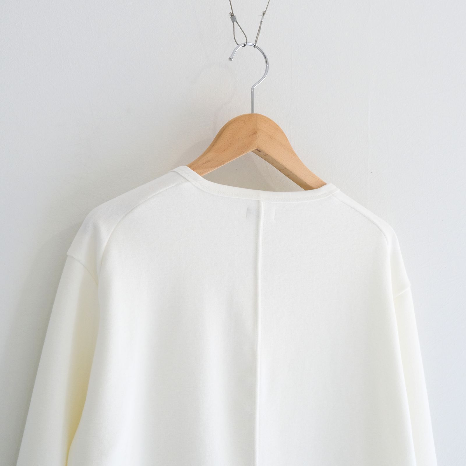 Organic cotton pile - Wim / ヘンリーネック / ロンT / Off white