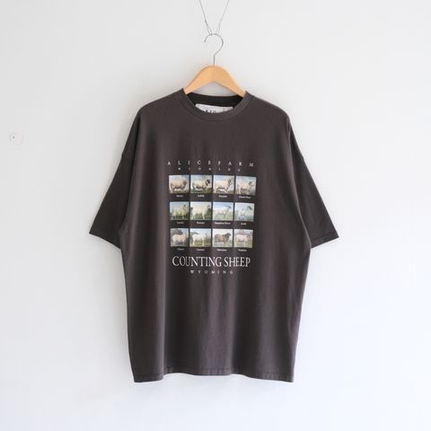 "TEE-NS".11 Counting sheep Tee / "TEE-NS".11 カウンティング シープ Tシャツ（BLACK）