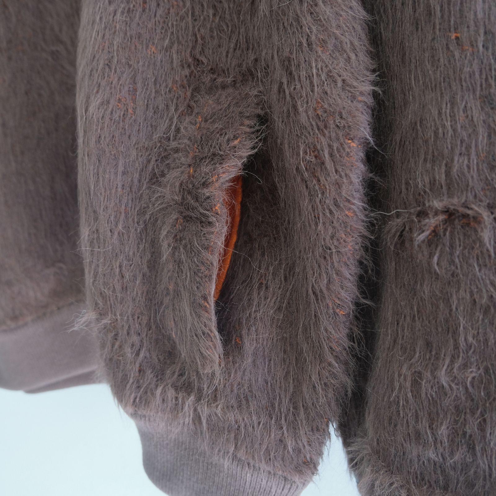 Suri Alpaca Bomber Jacket / ジャケット / ボンバージャケット / アルパカ / スリアルパカ / Dark Brown / Orange