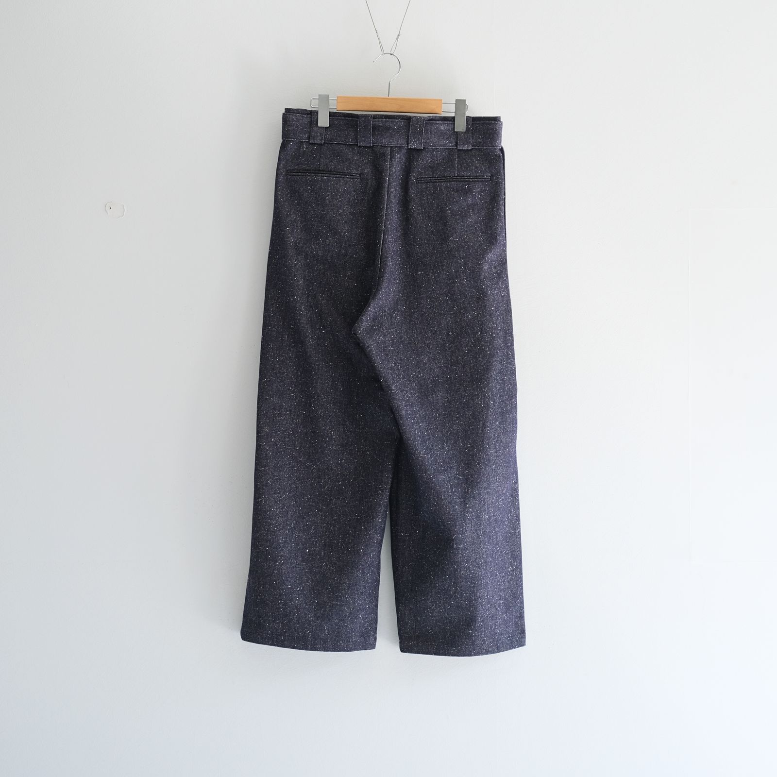 Silk Denim Wide Pants / デニム / シルク / コットン / NAVY