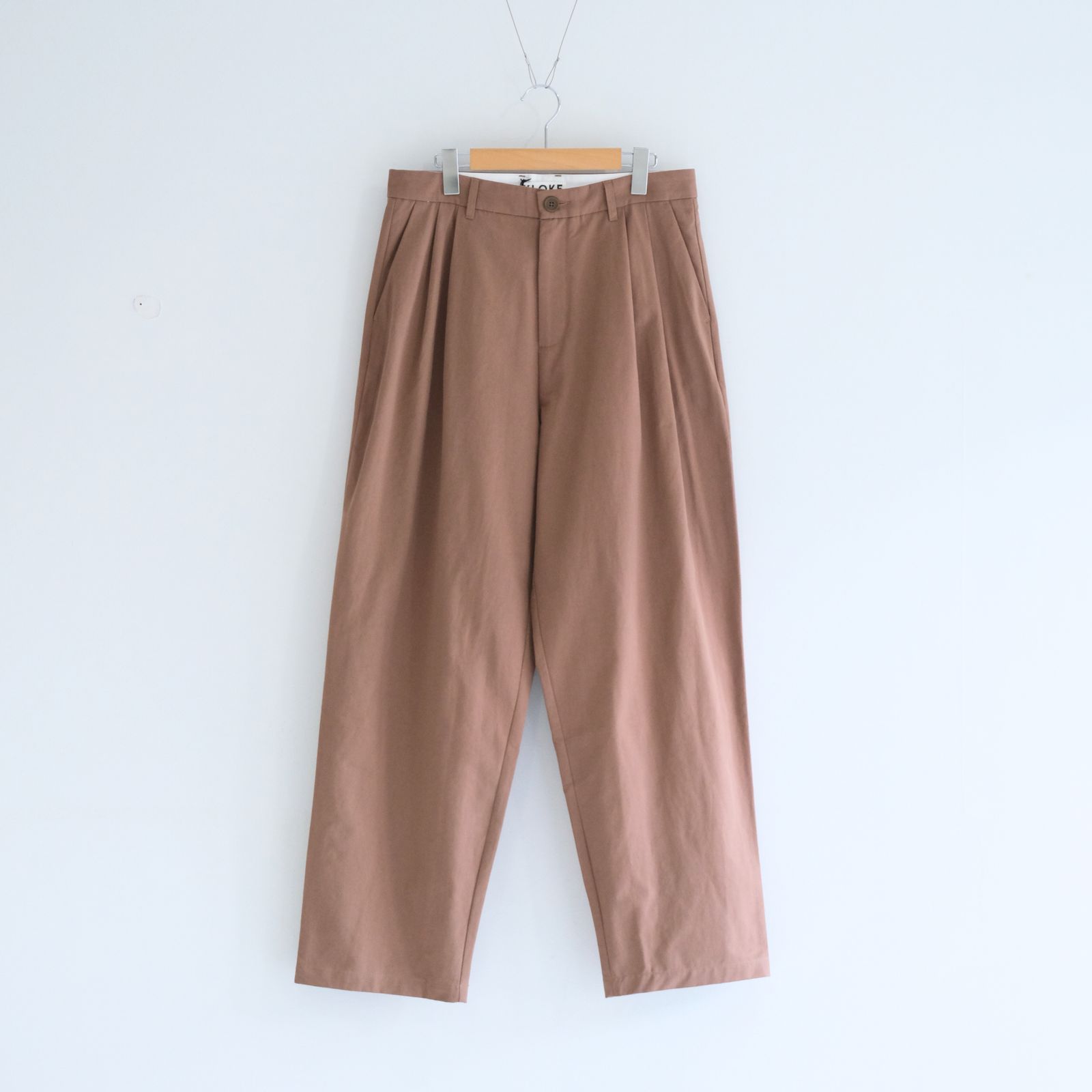 Logic Pleat Pant / パンツ / Clay