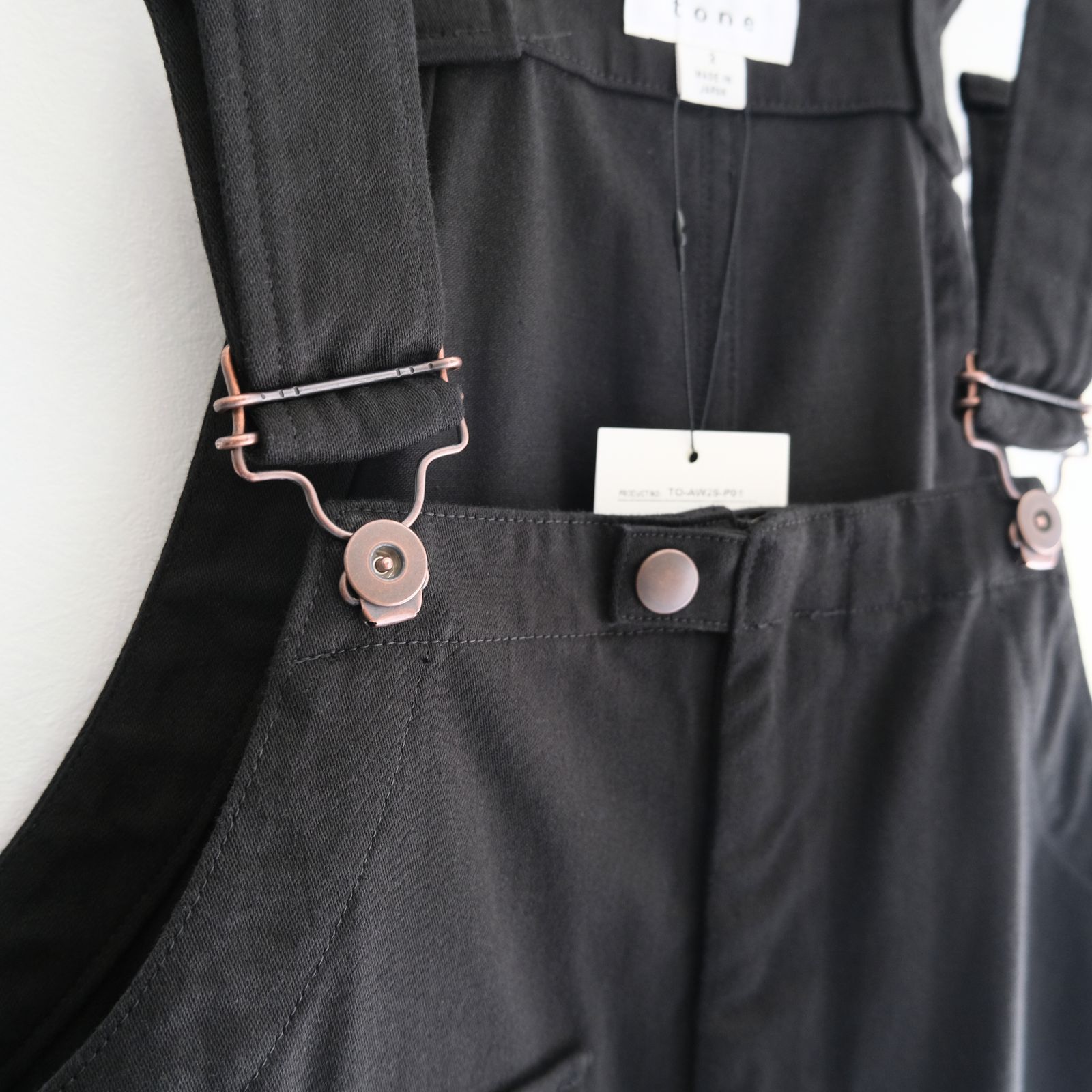 BOMBER OVERALL / オーバーオール / コットン / BLACK