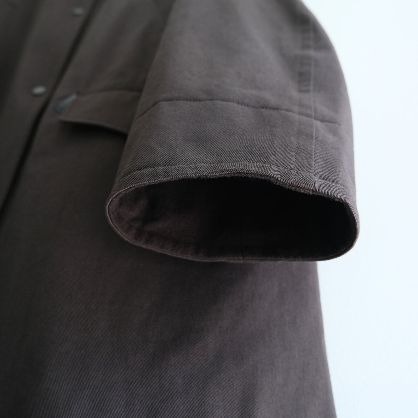 WASHED VINTAGE TWILL MIL-COAT / ジャケット / DARK BROWN