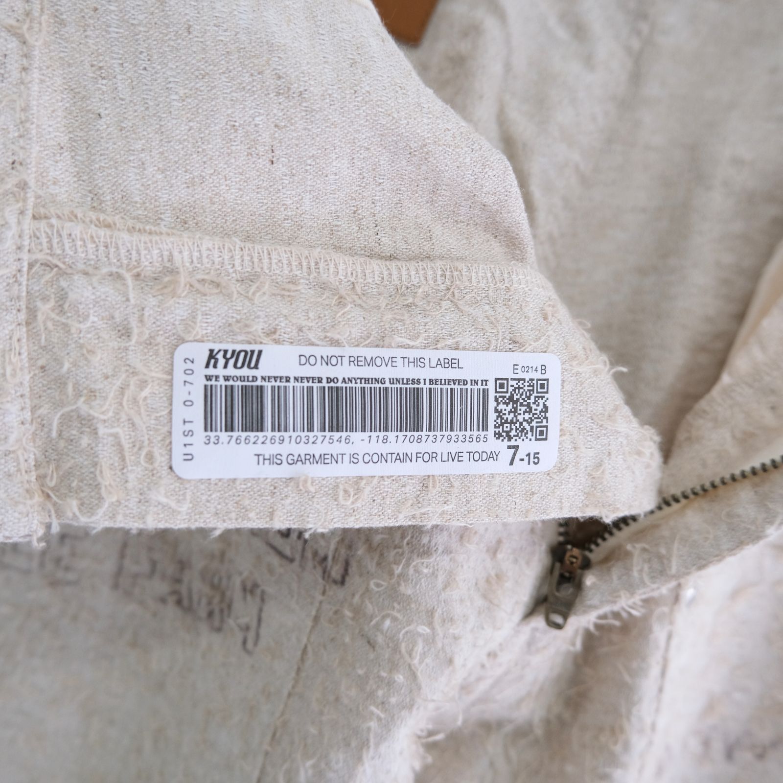 "ALICE" GRAPHIC DOUBLE KNEE WORKPANTS / パンツ / ダブルニー / ワークパンツ / IVORY