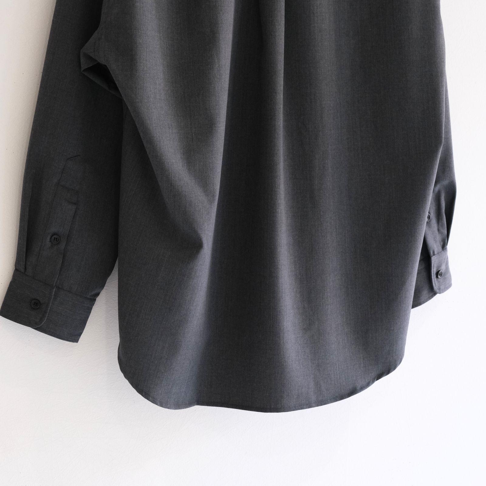 WOOL-POLY STANDARD SHIRT / シャツ / GRAY