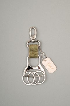 W Ring Keychain（Khaki）