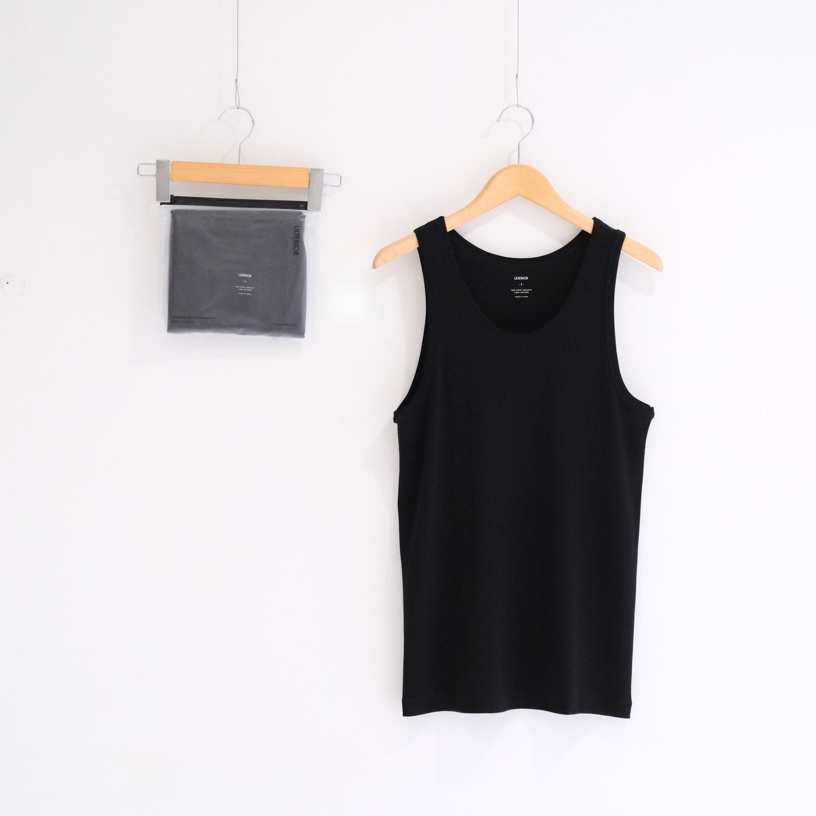 TUBULAR TANK TOP / チューブラー タンクトップ（BLACK）