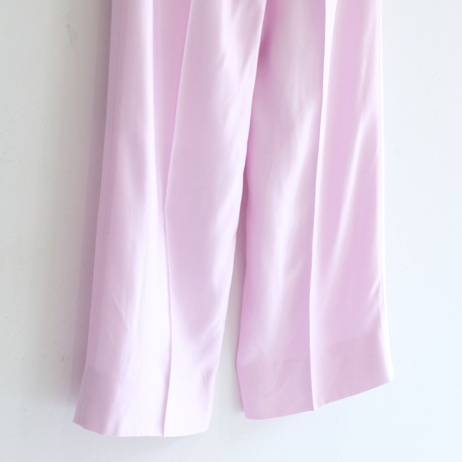 【残り1点】WIDE EASY FLARE TROUSERS  - Heavy Cupra -（Pink）