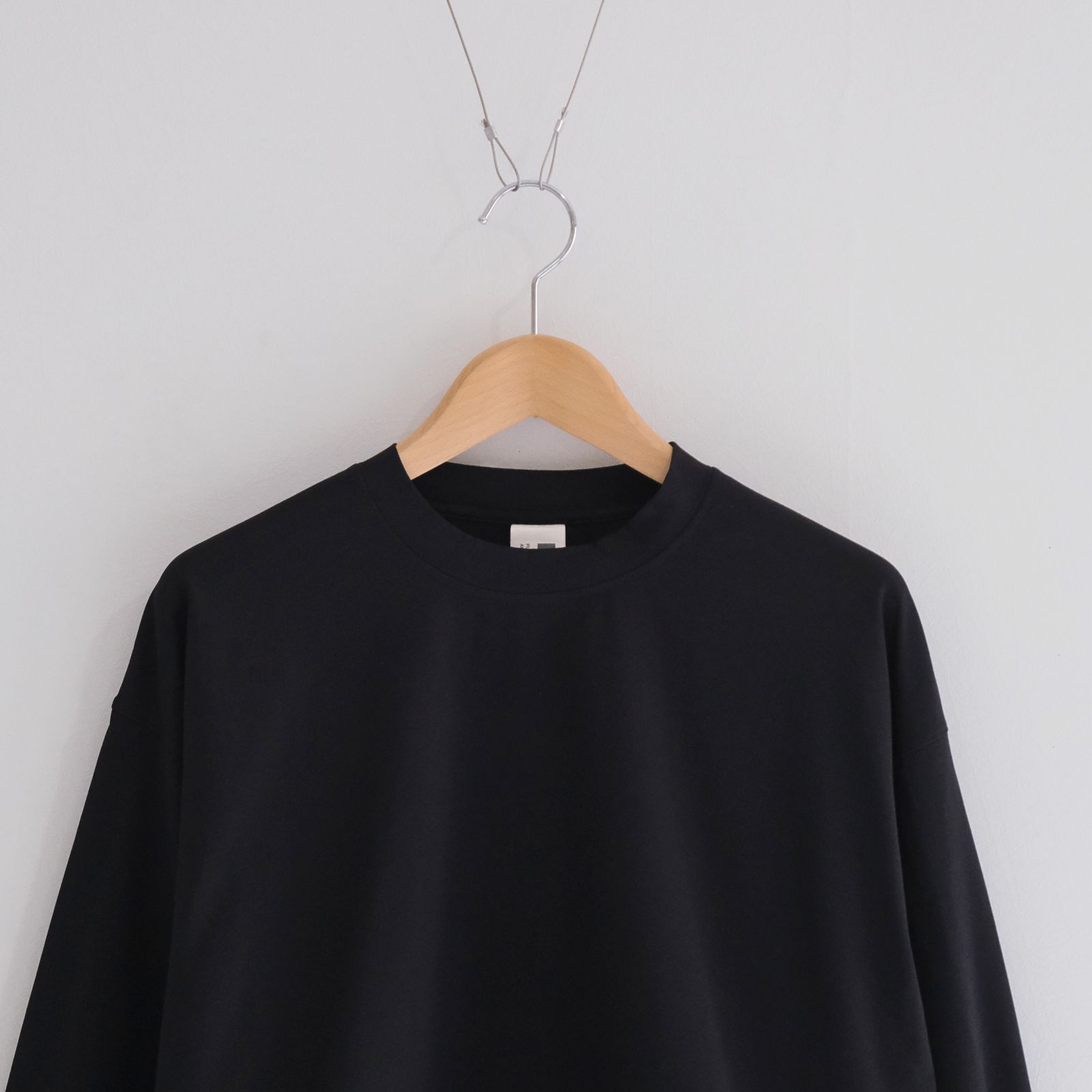 DRY DRAW CORD LONG SLEEVE T-SHIRTS / ロングスリーブTシャツ / UPF50＋ / 紫外線カット / BLACK