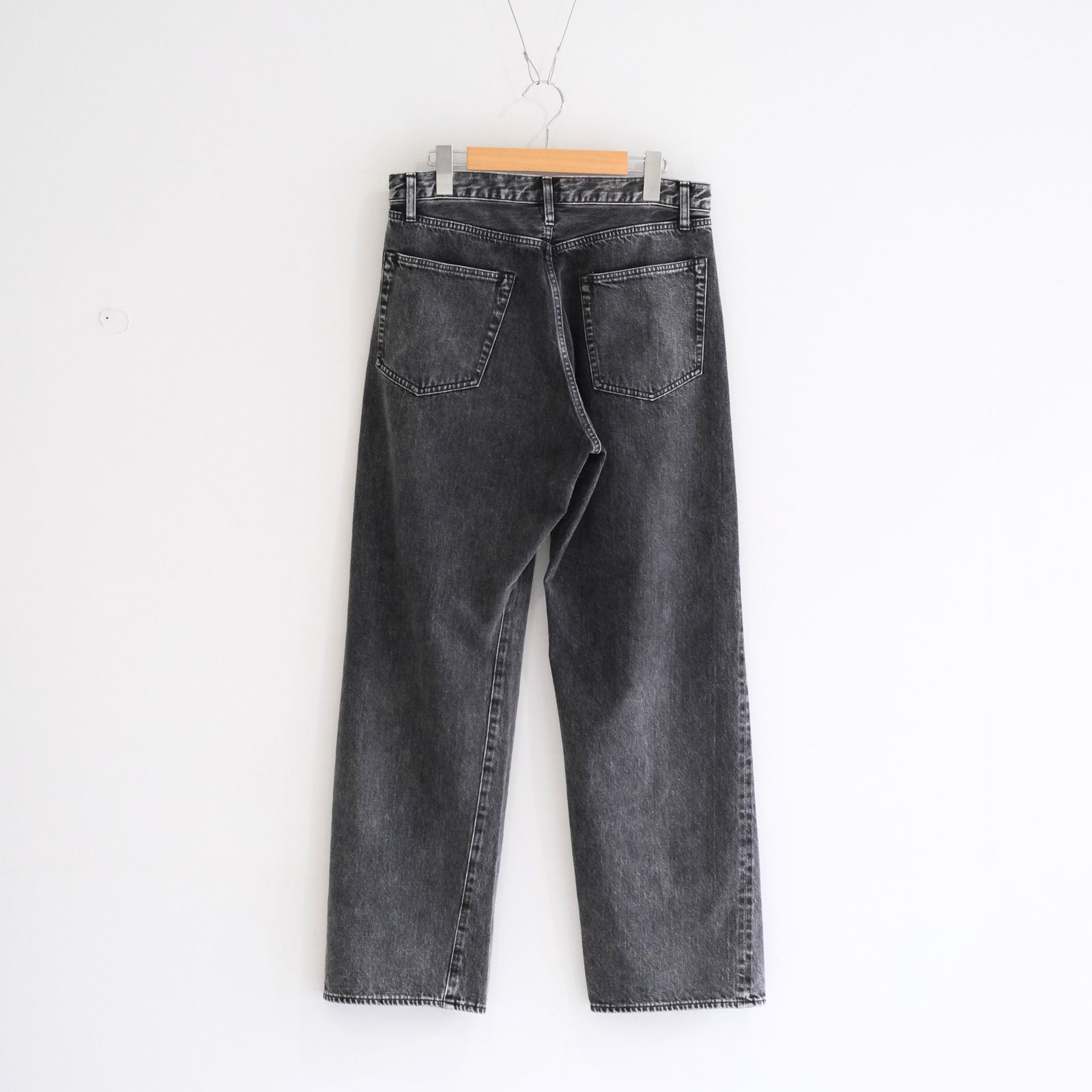 VINTAGE WASHED SELVEDGE BLACK DENIM 5P PANTS / パンツ / デニム / 5ポケット / FADED BLACK