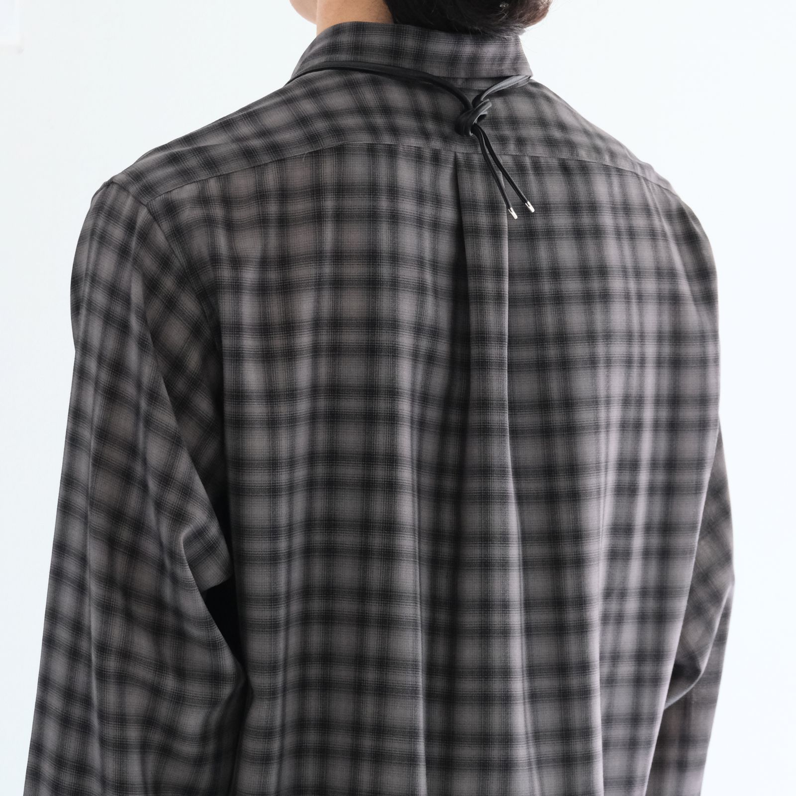 【残り1点】Leather Cord Crochet / レザー コード クロシェット（Black）