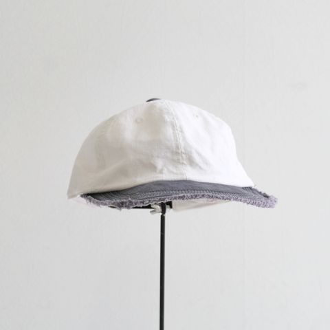 WASHED-OUT GENERAL CAP（OFF WHITE×FADE BLACK）